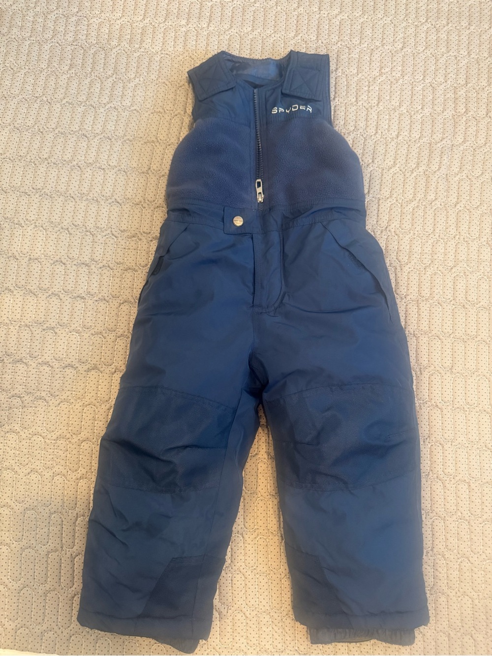Spyder Kids Navy Blue Insulated Snow Overalls